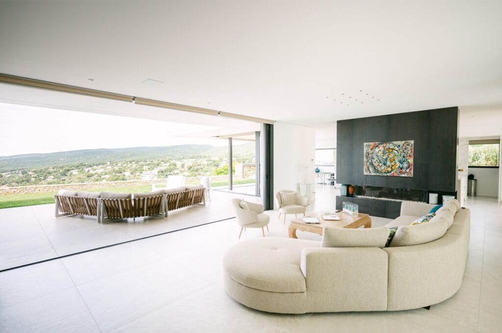 Salon ouvert- Villa de Luxe La Cadière d'Azur French Riviera